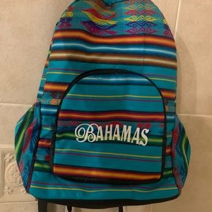 Backpack straight from the Bahamas.
